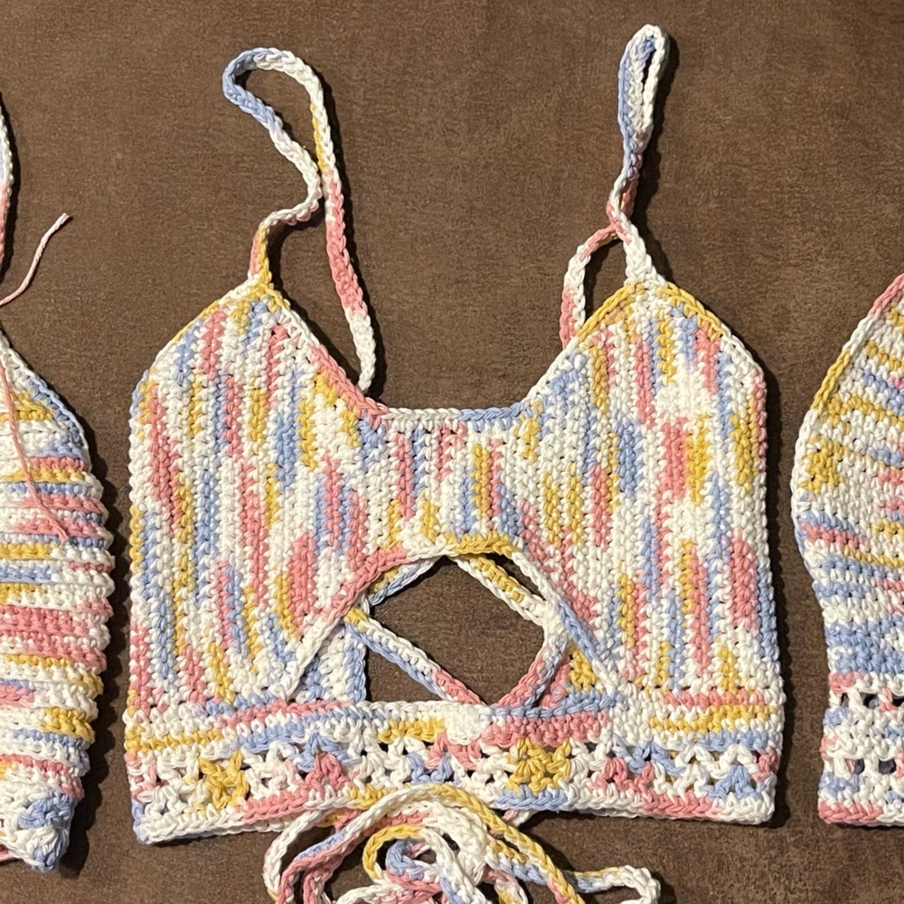 Crochet sneak a peek top